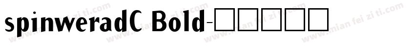 spinweradC Bold字体转换
